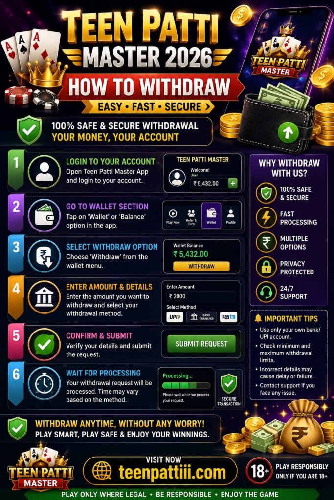Teen Patti Master Withdrawal